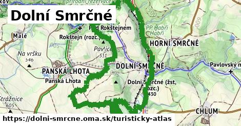 ikona Turistická mapa turisticky-atlas v dolni-smrcne