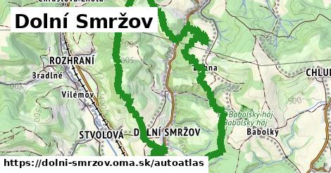 ikona Mapa autoatlas v dolni-smrzov