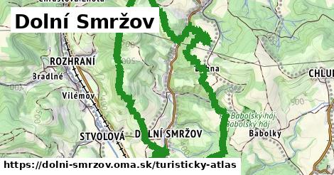 ikona Turistická mapa turisticky-atlas v dolni-smrzov