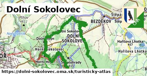 ikona Dolní Sokolovec: 0 m trás turisticky-atlas v dolni-sokolovec