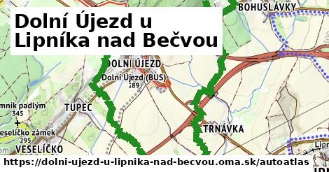 ikona Mapa autoatlas v dolni-ujezd-u-lipnika-nad-becvou