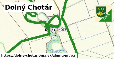 ikona Dolný Chotár: 0 m trás zimna-mapa v dolny-chotar