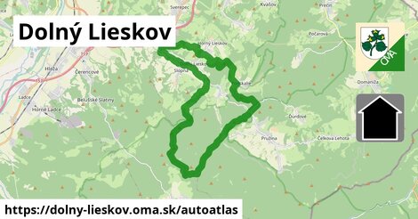 ikona Mapa autoatlas v dolny-lieskov