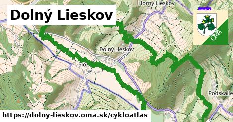 ikona Dolný Lieskov: 11,1 km trás cykloatlas v dolny-lieskov