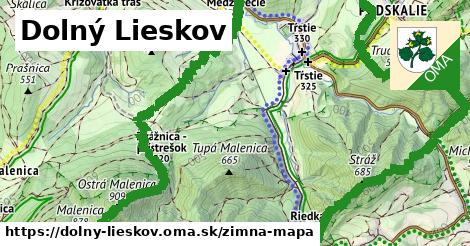 ikona Dolný Lieskov: 0 m trás zimna-mapa v dolny-lieskov