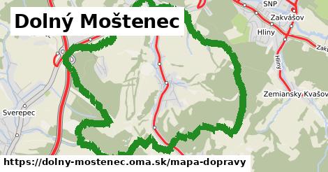 ikona Dolný Moštenec: 13,4 km trás mapa-dopravy v dolny-mostenec