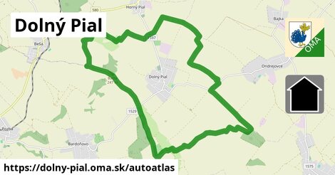 ikona Mapa autoatlas v dolny-pial