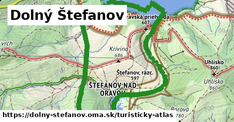 ikona Dolný Štefanov: 0 m trás turisticky-atlas v dolny-stefanov