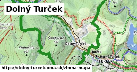 ikona Dolný Turček: 0 m trás zimna-mapa v dolny-turcek