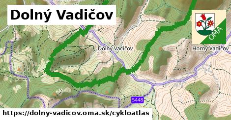 ikona Dolný Vadičov: 3,1 km trás cykloatlas v dolny-vadicov