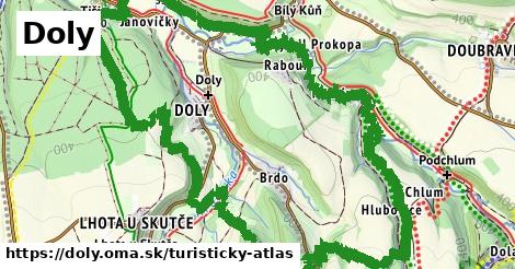 ikona Turistická mapa turisticky-atlas v doly