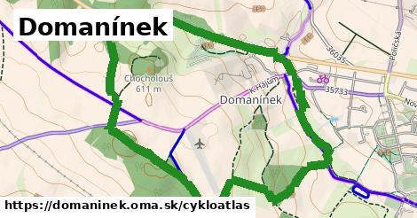 ikona Domanínek: 4,2 km trás cykloatlas v domaninek