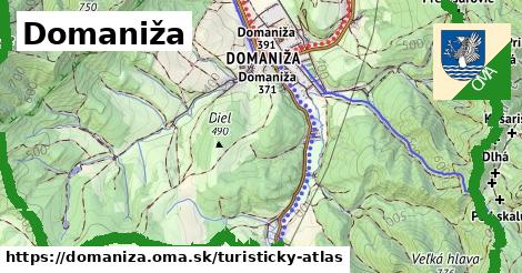 ikona Turistická mapa turisticky-atlas v domaniza