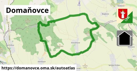 ikona Mapa autoatlas v domanovce