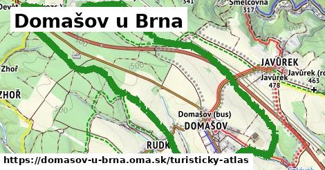 ikona Domašov u Brna: 6,2 km trás turisticky-atlas v domasov-u-brna