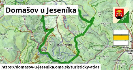 ikona Turistická mapa turisticky-atlas v domasov-u-jesenika