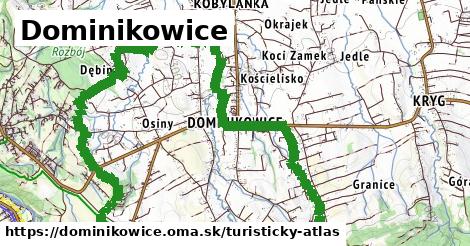 ikona Turistická mapa turisticky-atlas v dominikowice