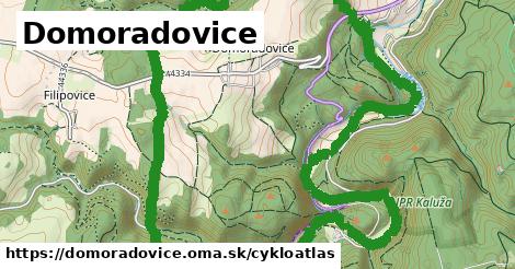 ikona Domoradovice: 5,8 km trás cykloatlas v domoradovice