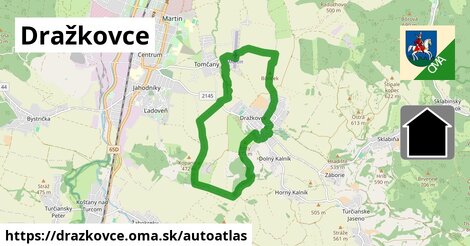 ikona Mapa autoatlas v drazkovce