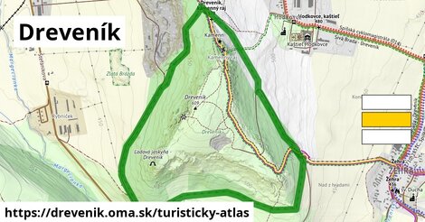 ikona Turistická mapa turisticky-atlas v drevenik