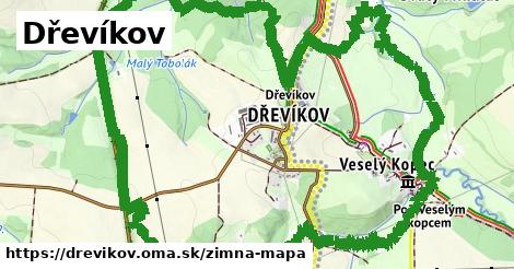 ikona Zimná mapa zimna-mapa v drevikov