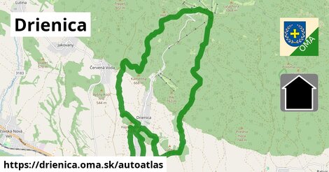 ikona Mapa autoatlas v drienica