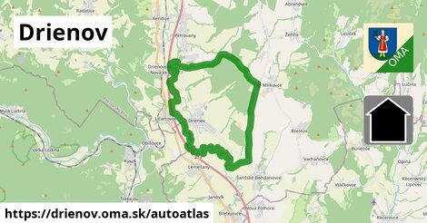 ikona Mapa autoatlas v drienov