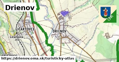 ikona Turistická mapa turisticky-atlas v drienov