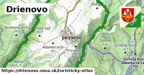 ikona Turistická mapa turisticky-atlas v drienovo