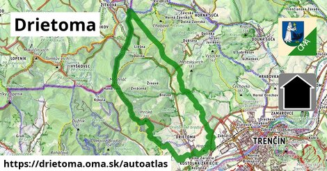 ikona Mapa autoatlas v drietoma