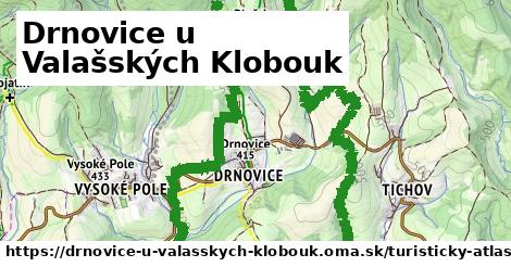 ikona Drnovice u Valašských Klobouk: 9,3 km trás turisticky-atlas v drnovice-u-valasskych-klobouk