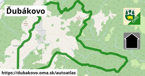 ikona Mapa autoatlas v dubakovo