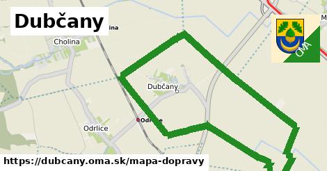 ikona Dubčany: 0 m trás mapa-dopravy v dubcany