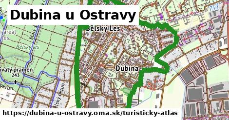 ikona Dubina u Ostravy: 0 m trás turisticky-atlas v dubina-u-ostravy