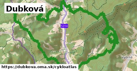 ikona Dubková: 3,3 km trás cykloatlas v dubkova