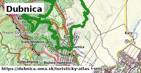 ikona Dubnica: 5,5 km trás turisticky-atlas v dubnica