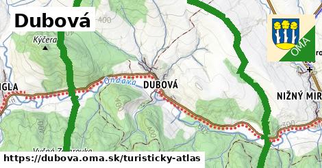 ikona Turistická mapa turisticky-atlas v dubova