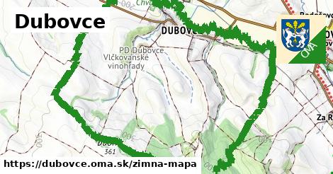 ikona Dubovce: 0 m trás zimna-mapa v dubovce