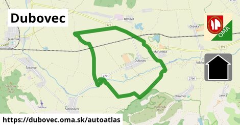 ikona Mapa autoatlas v dubovec