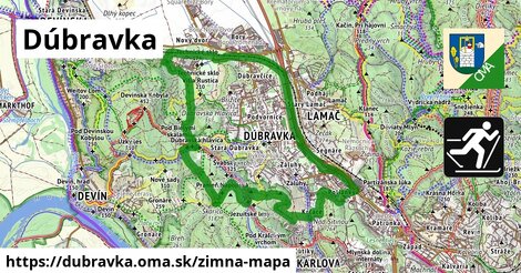 ikona Zimná mapa zimna-mapa v dubravka
