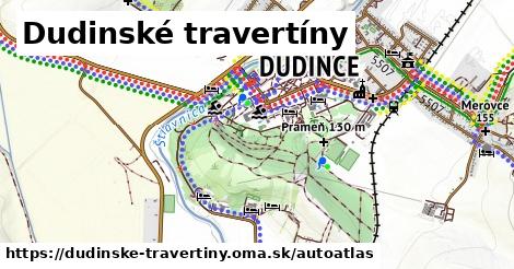 ulice v Dudinské travertíny