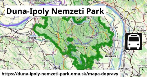 ikona Mapa dopravy mapa-dopravy v duna-ipoly-nemzeti-park