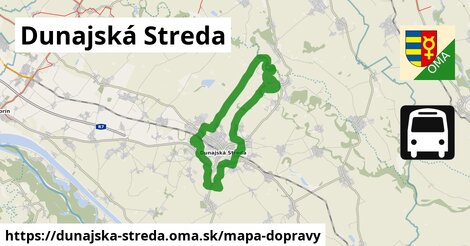 ikona Mapa dopravy mapa-dopravy v dunajska-streda