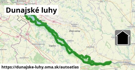 ikona Mapa autoatlas v dunajske-luhy