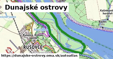 ikona Mapa autoatlas v dunajske-ostrovy