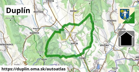 ikona Mapa autoatlas v duplin