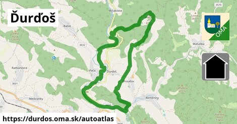 ikona Mapa autoatlas v durdos