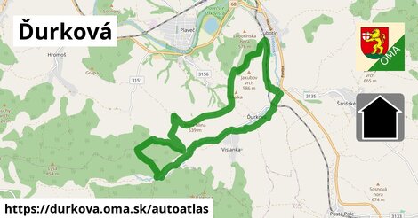 ikona Mapa autoatlas v durkova