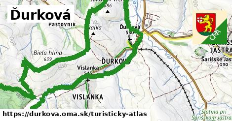 ikona Turistická mapa turisticky-atlas v durkova