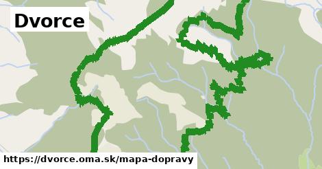 ikona Dvorce: 0 m trás mapa-dopravy v dvorce